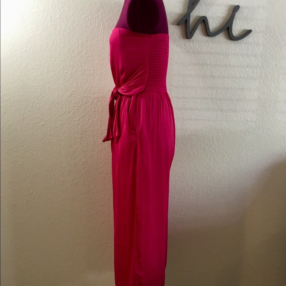 GUC Xhileration Pink Strapless Jumpsuit Sz. XS - Picture 3 of 4